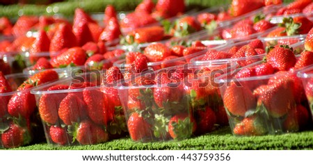 Abstract strawberries