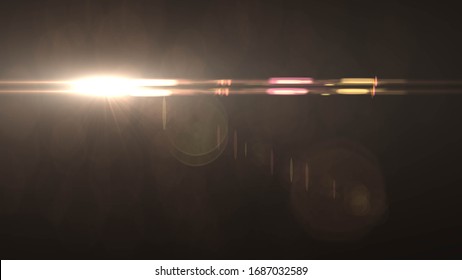 Abstract stylish light effect on a black background. Gold glowing neon line. Golden luminous dust and glares. Flash Light. luminous trail. - Shutterstock ID 1687032589