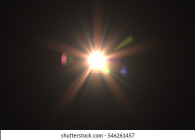 Abstract sun burst with digital lens flare background - Shutterstock ID 546261457