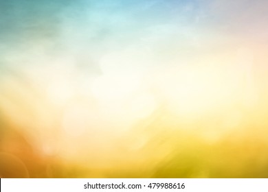 Abstract sun light and blurred yellow beach autumn sunset gradient texture background