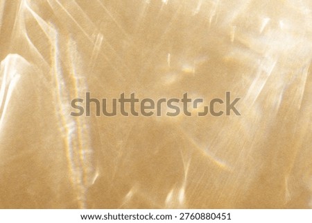 Abstract sunlight shadows background with flare and glare. Natural golden aesthetic mockup with caustic effects for design and presentation card.