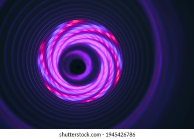 Abstract swirl tunnel with purple light on a background pattern textured for design.