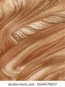 Abstract swirled copper texture with a metallic finish.