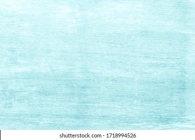 Abstract table top dark wood texture on light blue color background concept brush teal, mint green, turquoise colour wooden. Beach wall backdrop with tidy board detail streak finishing for summer.