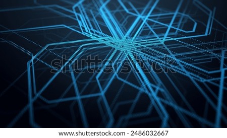 Abstract technological background. Digital information. The concept of big data. 3d rendering.