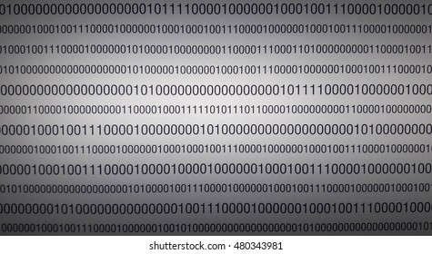 abstract technology of binary digital protocol for background or data center feel concept, center focus