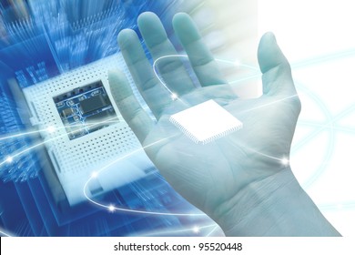 Abstract technology of the computer.