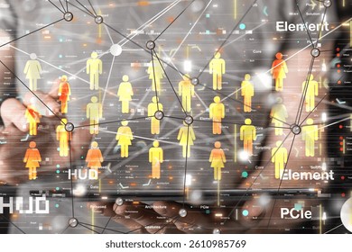 Abstract technology geometric and data