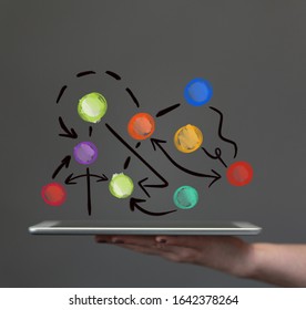 Abstract technology group and data