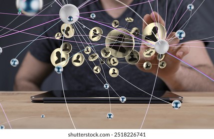 Abstract technology group and data