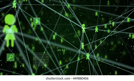 abstract technology network connection concept for background
