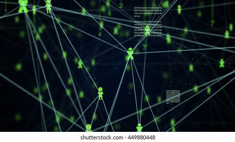 abstract technology network connection concept for background