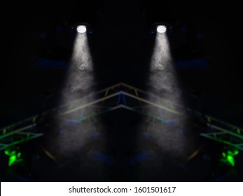 Abstract texture background for design. Stage light and smoke on stage, lighting and spotlights. - Shutterstock ID 1601501617