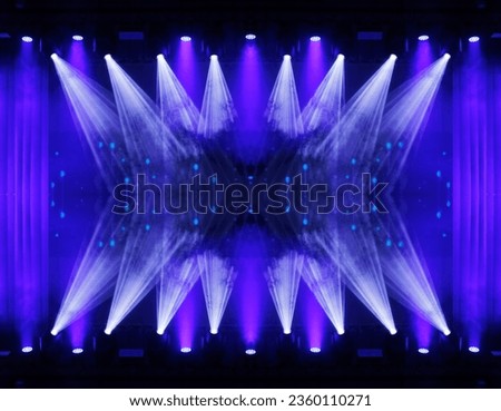 Abstract texture background for design. Stage light and smoke on stage, lighting and spotlights