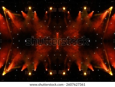 Abstract texture background for design. Stage light and smoke on stage, lighting and spotlights