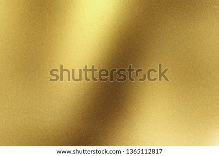 Abstract texture background, light shining on gold corrugated metallic
