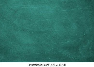 Abstract texture of chalk rubbed out on green blackboard or chalkboard background. School education, dark wall backdrop or learning concept. - Shutterstock ID 1715545738