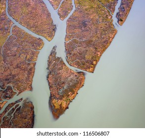 Abstract Texture -Fraser River Sediment And Green Water