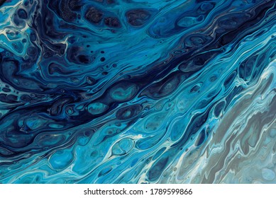Abstract texture of liquid acrylic art. Part of image. - Shutterstock ID 1789599866