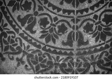 Abstract Textured Ornamental  Mandala Background Floral Lace Detail Pattern 