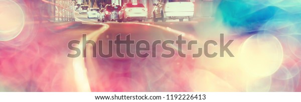 abstract traffic jam background on road / bokeh,\
view of transport, auto on the road in blurred background, cars,\
rear light, stop\
signal
