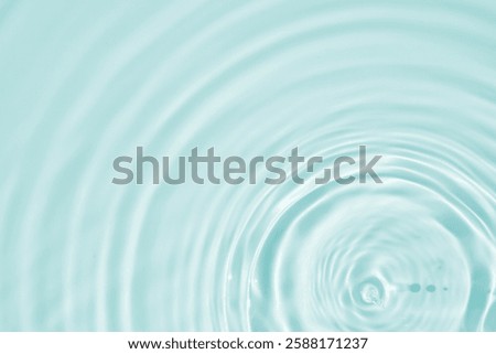 Abstract transparent water shadow surface texture natural ripple on blue background