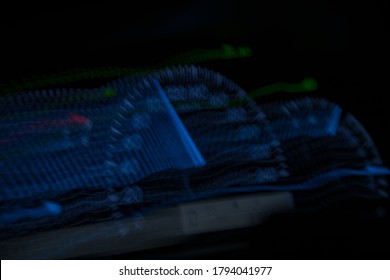 Abstract velocity meter from a car, velocity and blur emotion
