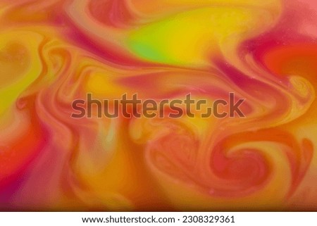 Abstract vibrant colorful smoke clouds swirling in sunset dawn sky psychedelic hippie genie puff