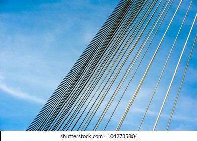 Abstract View of Bridge Cables