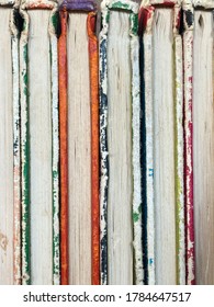 An Abstract View Of A Stack Of Old And Worn Childrens Books