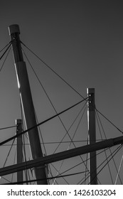 Abstract View Of A Tensegrity Bridge