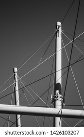 Abstract View Of A Tensegrity Bridge