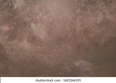Abstract vintage texture. Brown artistic canvas backdrop with stains.
