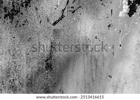 Abstract wall texture with spray paint fragment, close up texture background