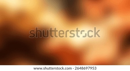 Abstract warm gradient background with soft focus and luminous highlights in shades of gold orange and brown