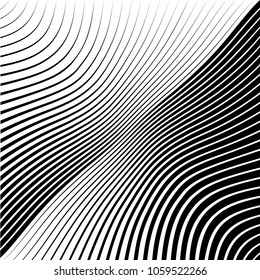 Abstract warped Diagonal Striped Background . Vector curved twisted slanting, waved lines texture
 - Shutterstock ID 1059522266