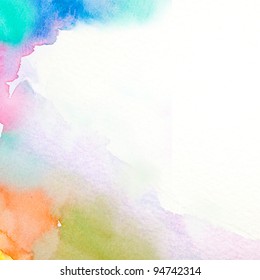 Abstract Water Color For Background