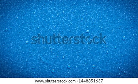 abstract water drops blue background