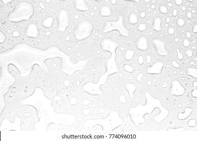 abstract water drops on a white background
