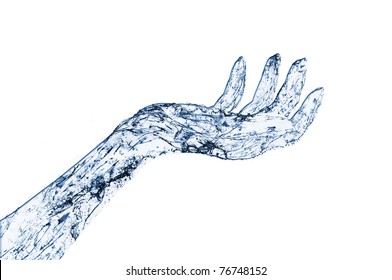 Abstract Water hand