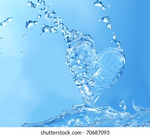 Abstract Water Heart