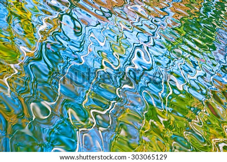 Abstract water reflection