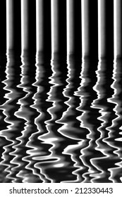 abstract water reflection of bars