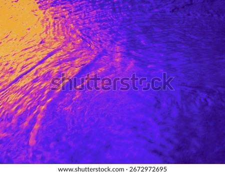 Abstract Water Reflection, This image showcases a vibrant abstract representation of water reflections.
