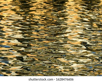 abstract water reflection with wave texture