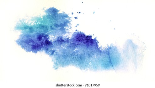 Abstract watercolor background - Shutterstock ID 91017959
