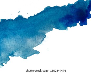 Abstract Watercolor background on white paper