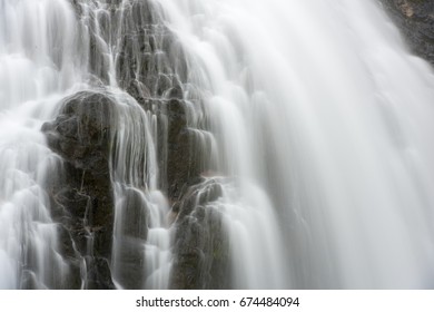 Abstract Waterfall Closeup Long Exposure