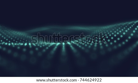 Abstract wave background. Connection dots structure. Polygonal abstract background. Plexus concept art.