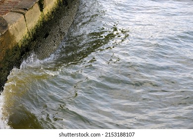 abstract of wave in river